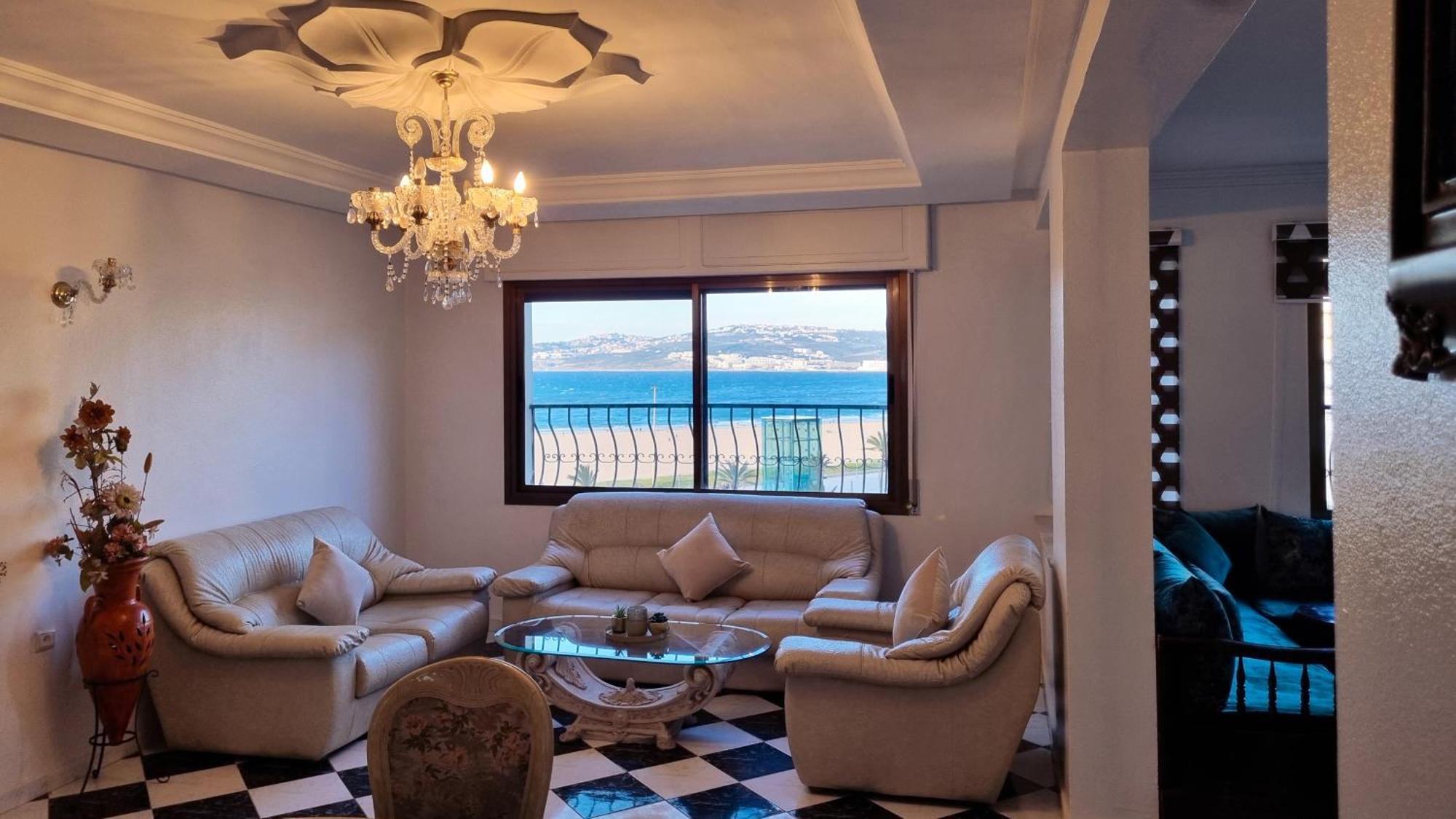 Luxury Sea And Marina View Apartment Tangier Exterior photo